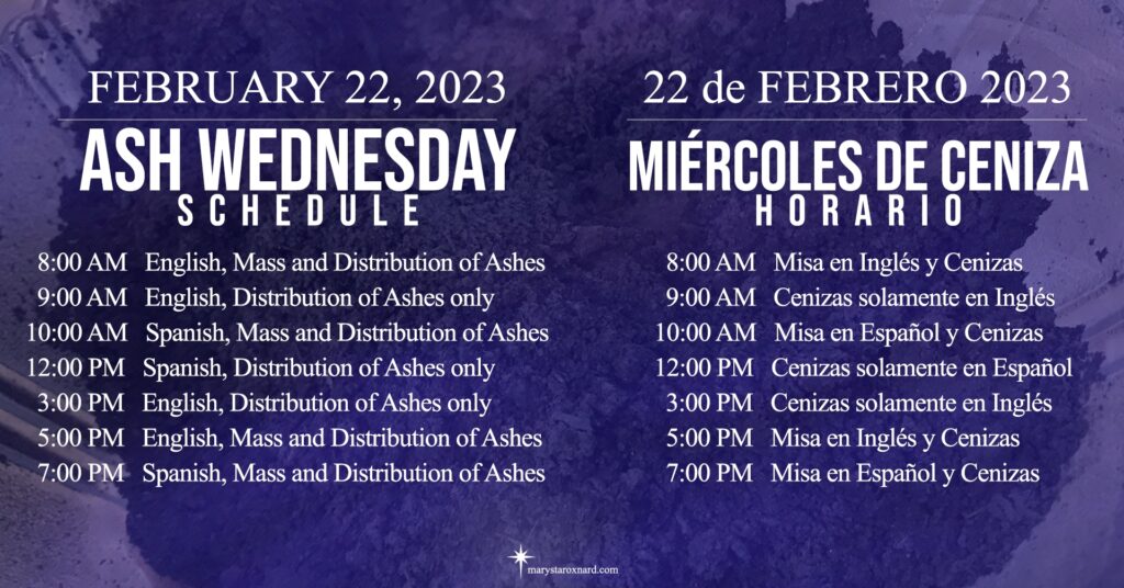 Ash Wednesday Ashes – Spanish – Diocesan